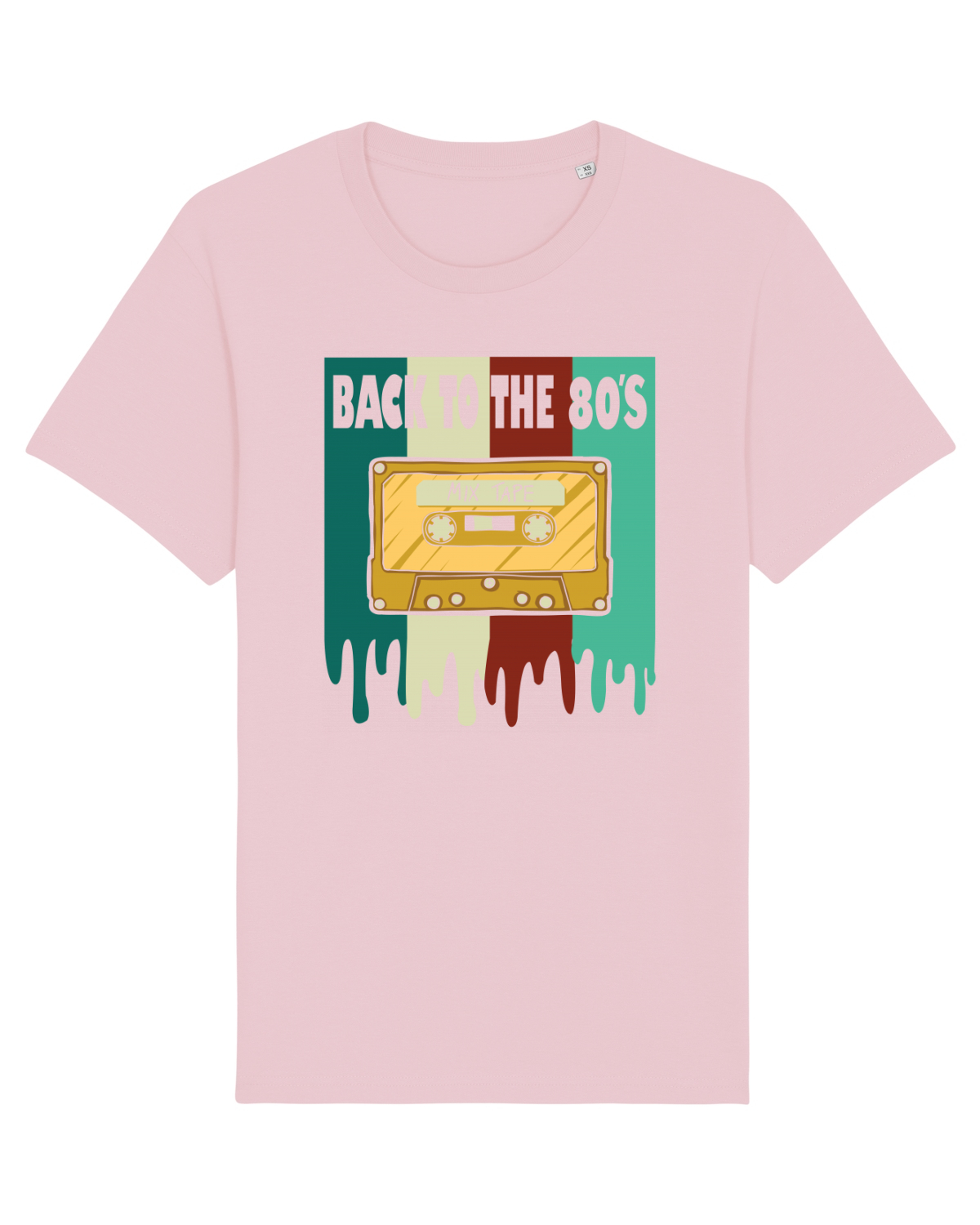 Tricou mânecă scurtă Unisex Rocker Cotton Pink