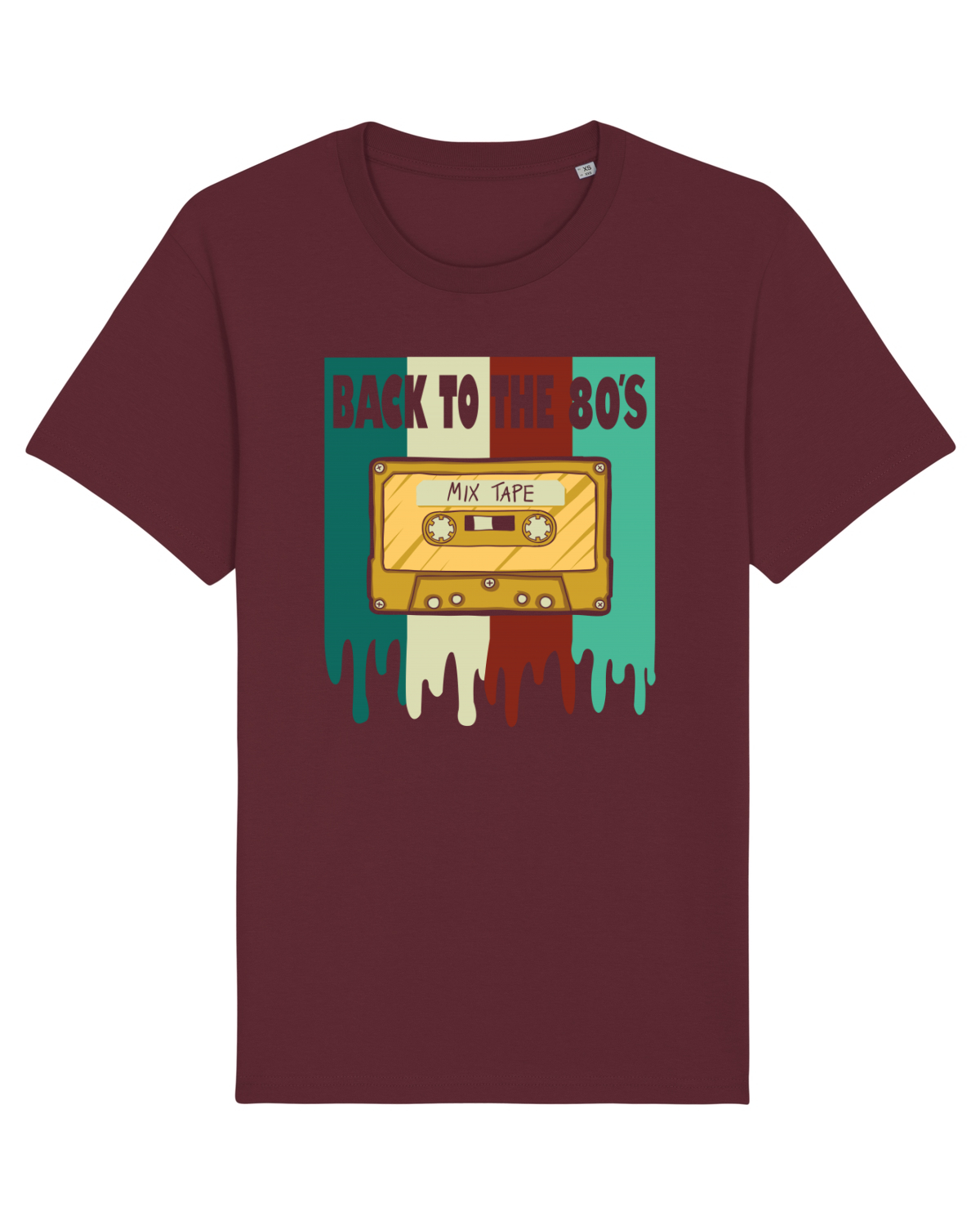 Tricou mânecă scurtă Unisex Rocker Burgundy