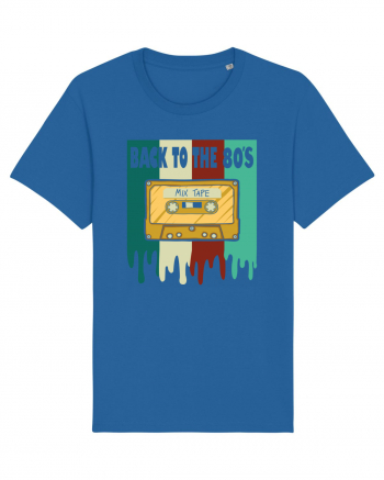 Back To The 80s Cassette Tape Royal Blue