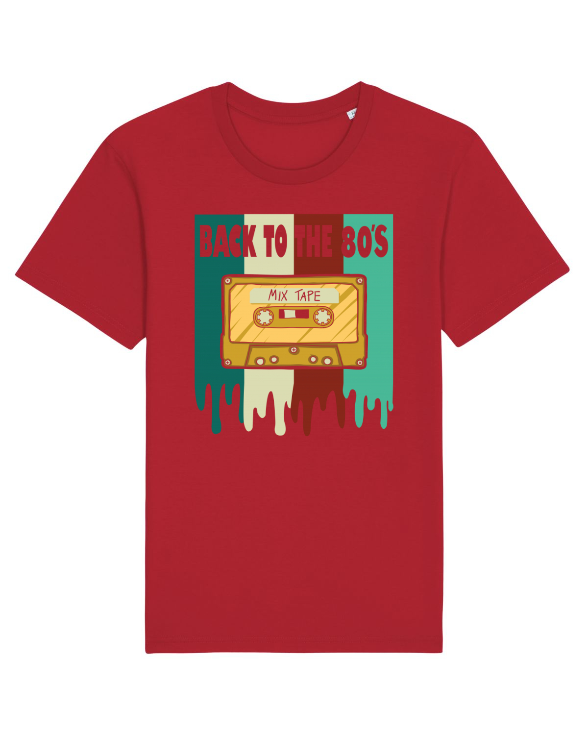 Tricou mânecă scurtă Unisex Rocker Red