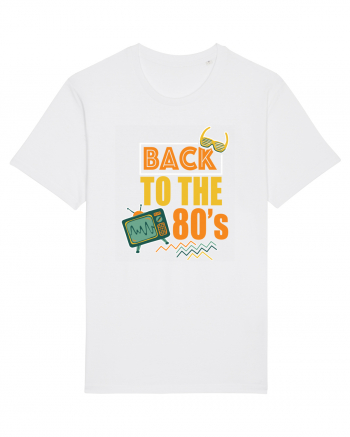 Back To The 80s Vintage Style White