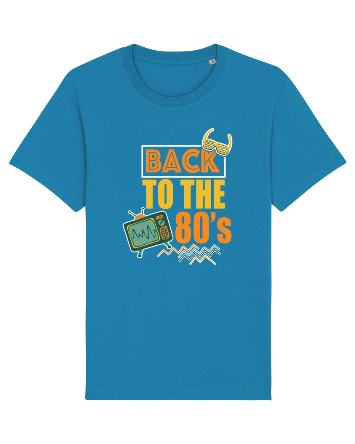 Tricou mânecă scurtă Unisex Rocker Azur