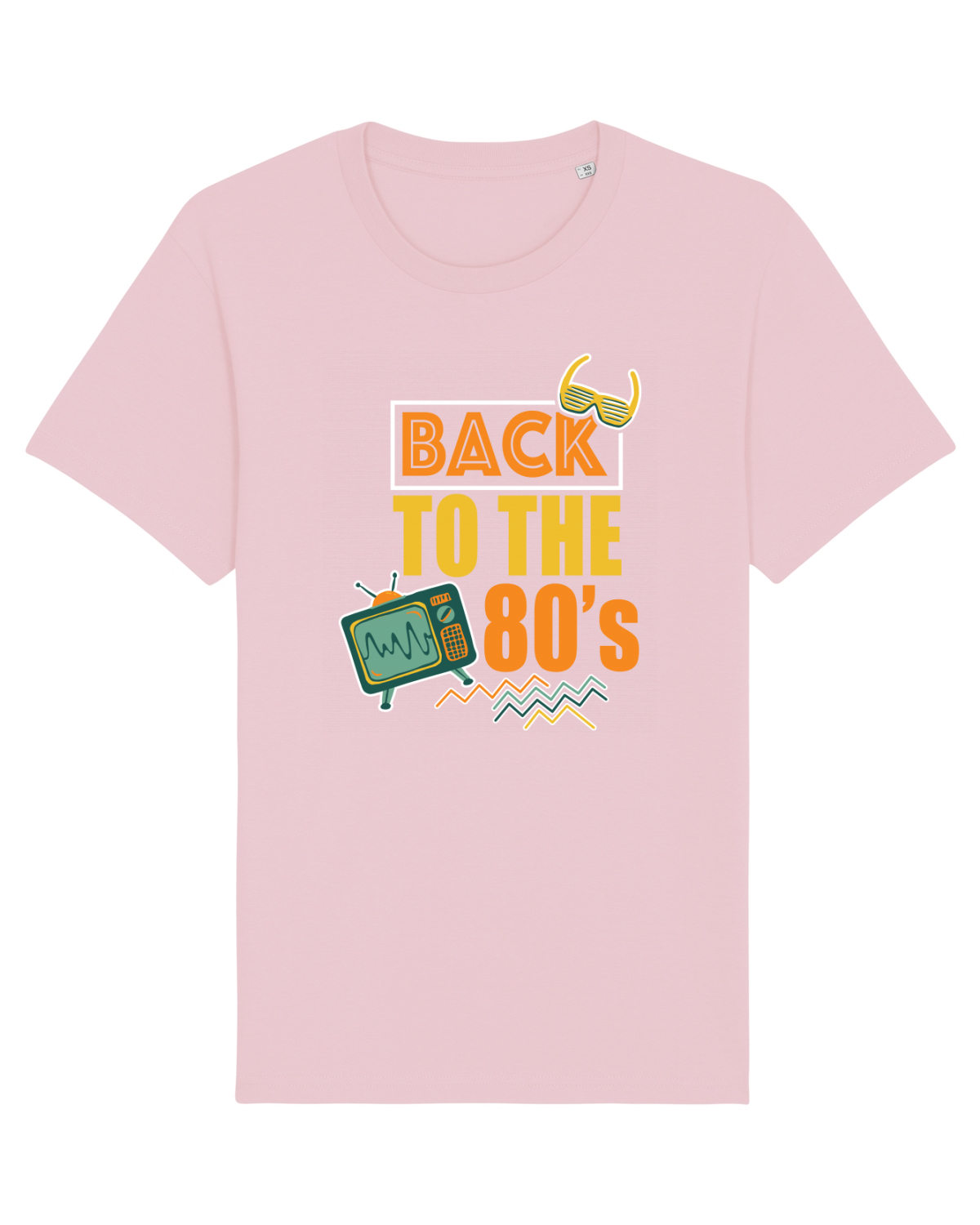 Tricou mânecă scurtă Unisex Rocker Cotton Pink