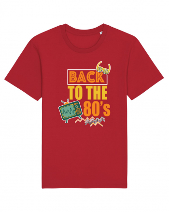 Back To The 80s Vintage Style Red