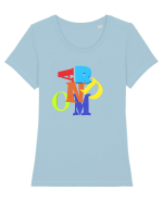 Random Tricou mânecă scurtă guler larg fitted Damă Expresser