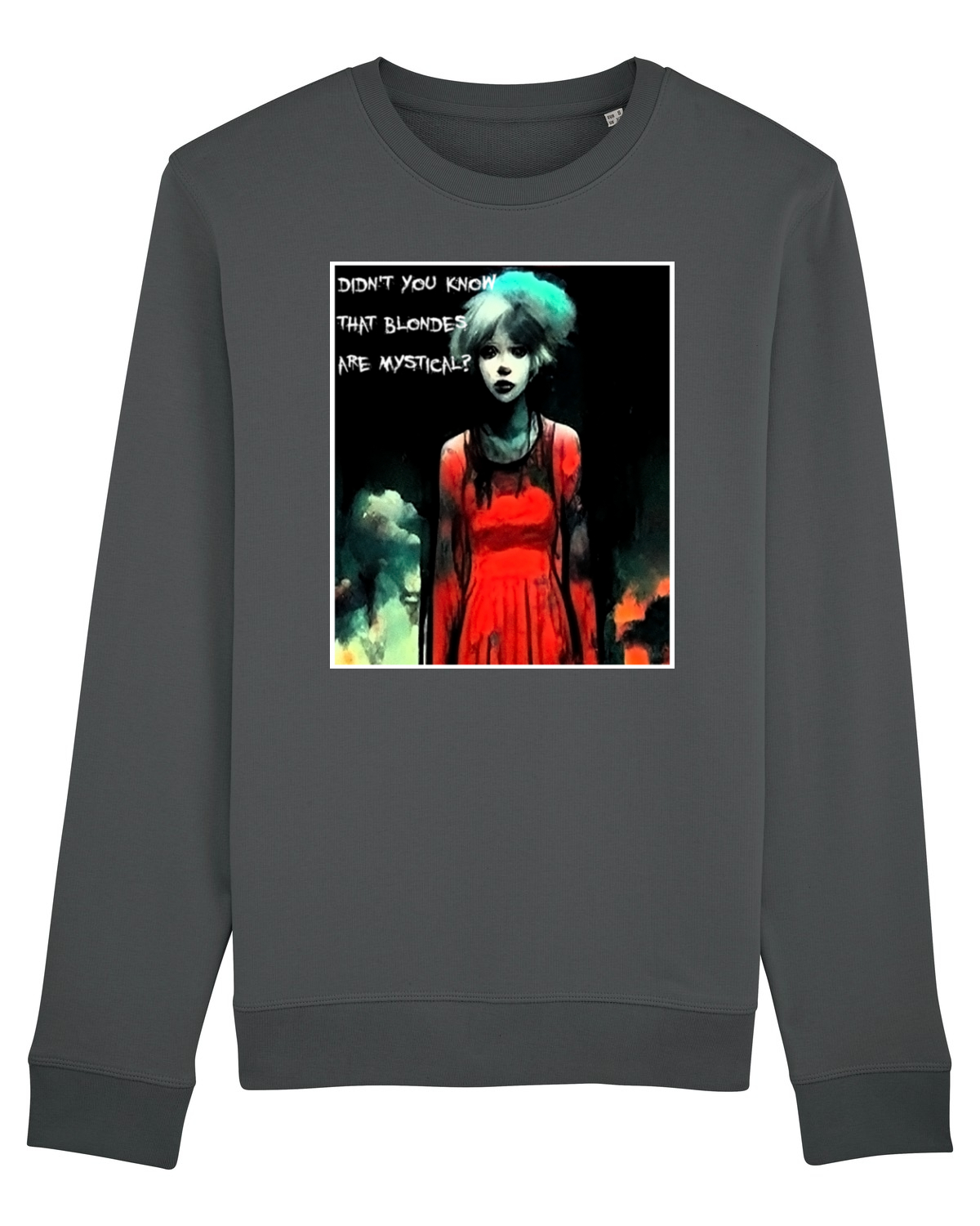 Bluză mânecă lungă Unisex Rise Anthracite