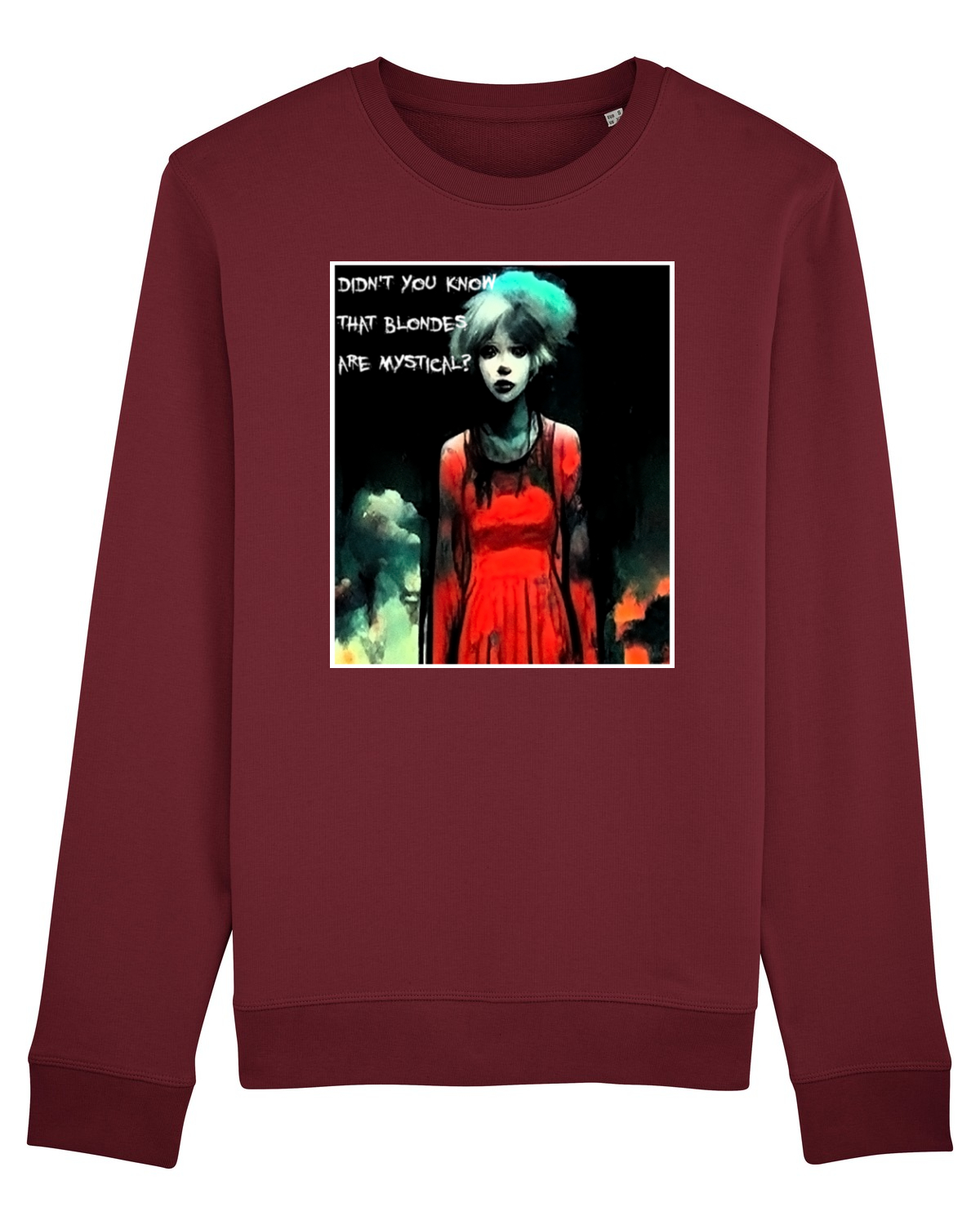 Bluză mânecă lungă Unisex Rise Burgundy