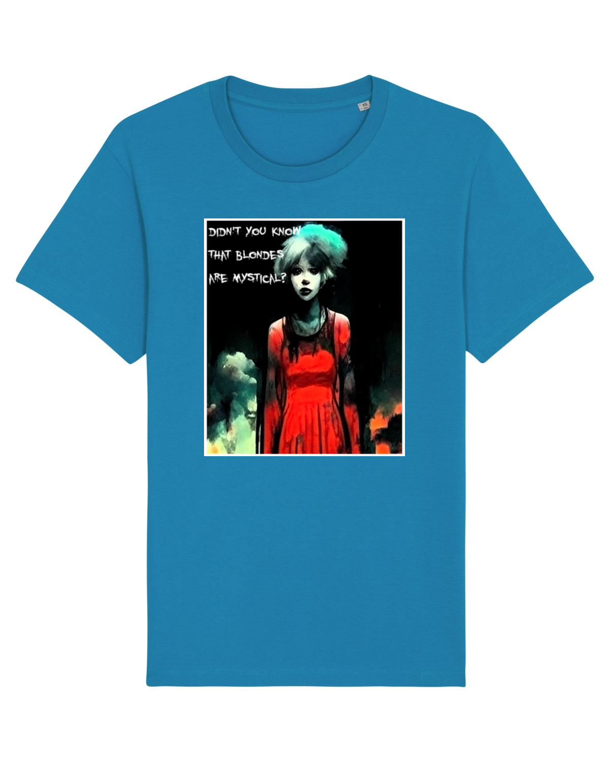 Tricou mânecă scurtă Unisex Rocker Azur