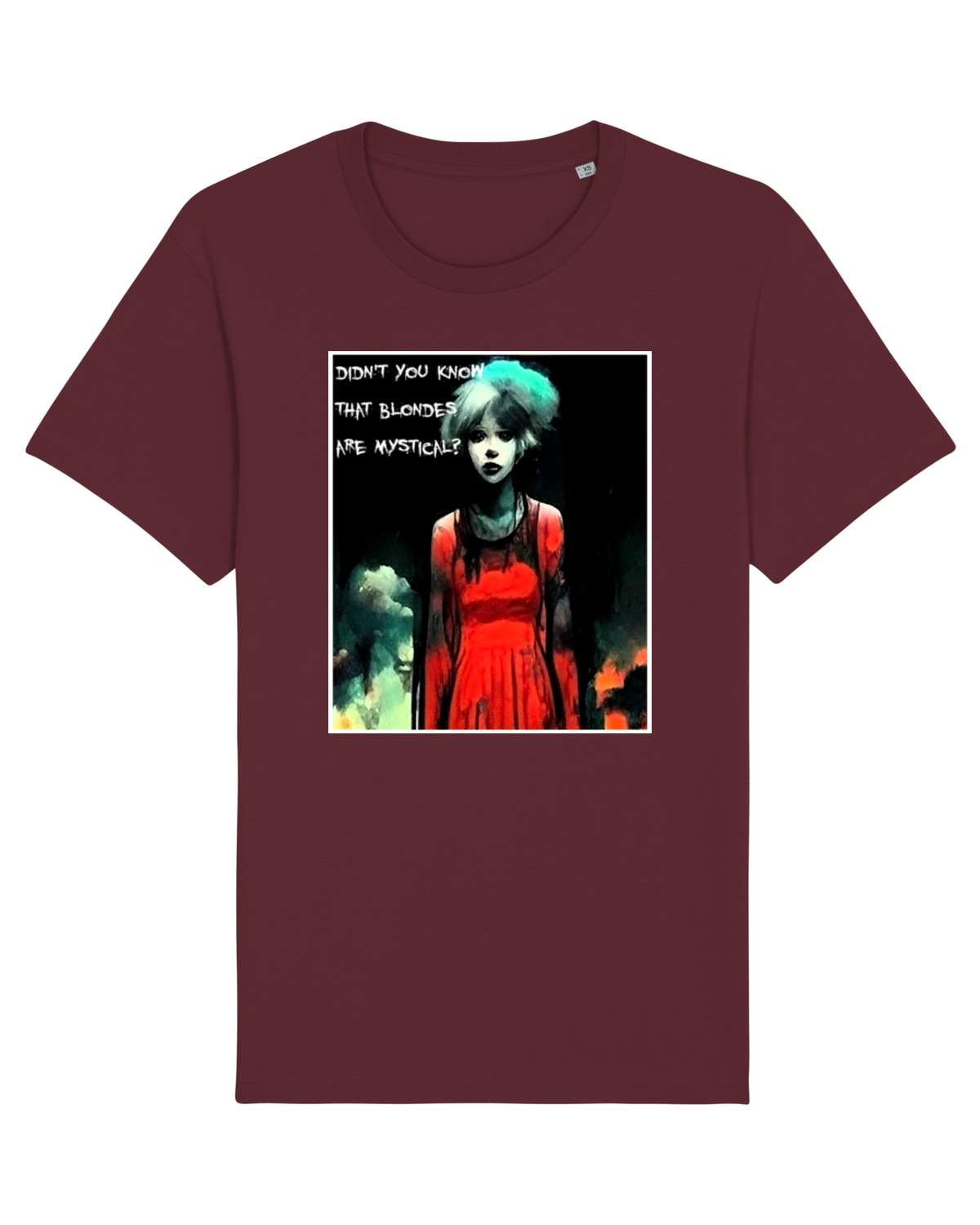 Tricou mânecă scurtă Unisex Rocker Burgundy