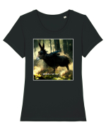magarusul zburator Tricou mânecă scurtă guler larg fitted Damă Expresser