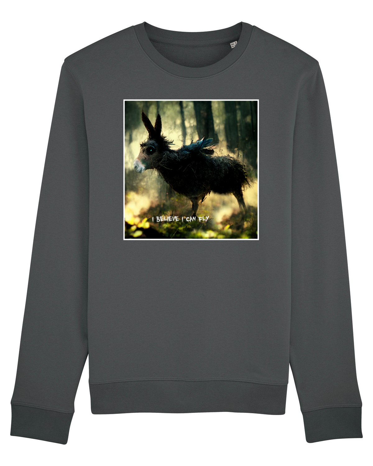 Bluză mânecă lungă Unisex Rise Anthracite