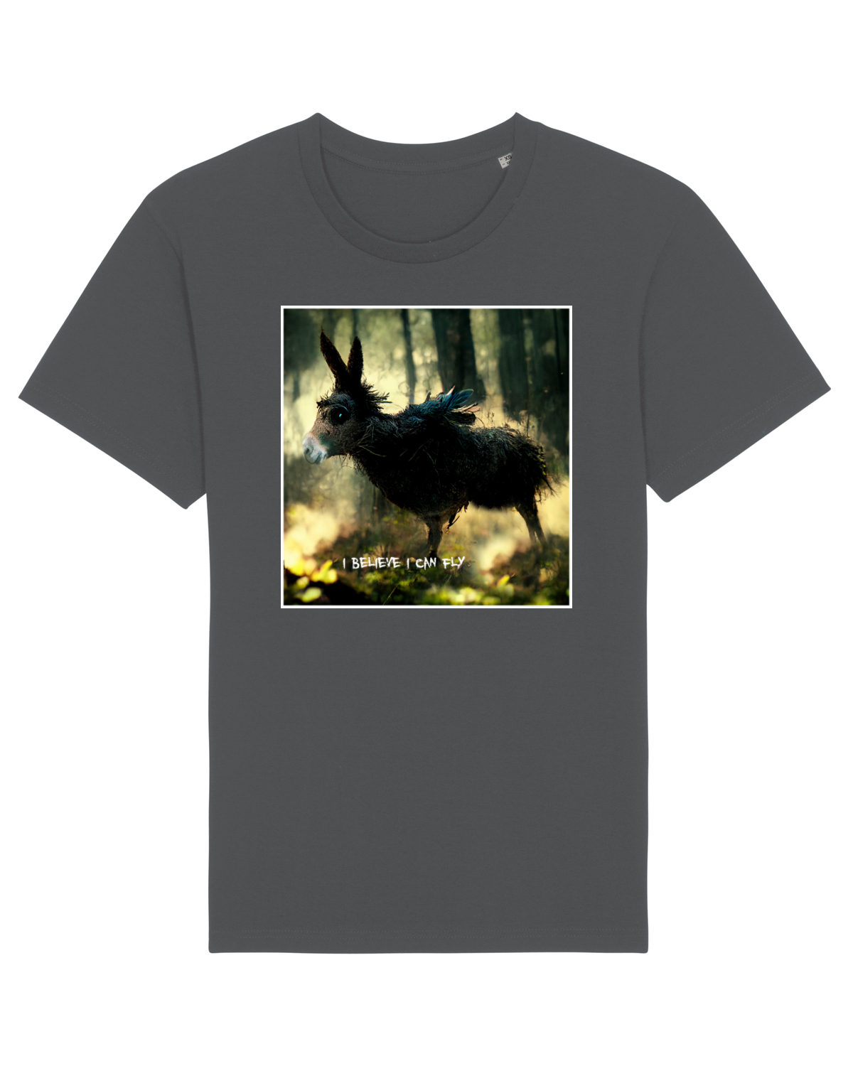 Tricou mânecă scurtă Unisex Rocker Anthracite