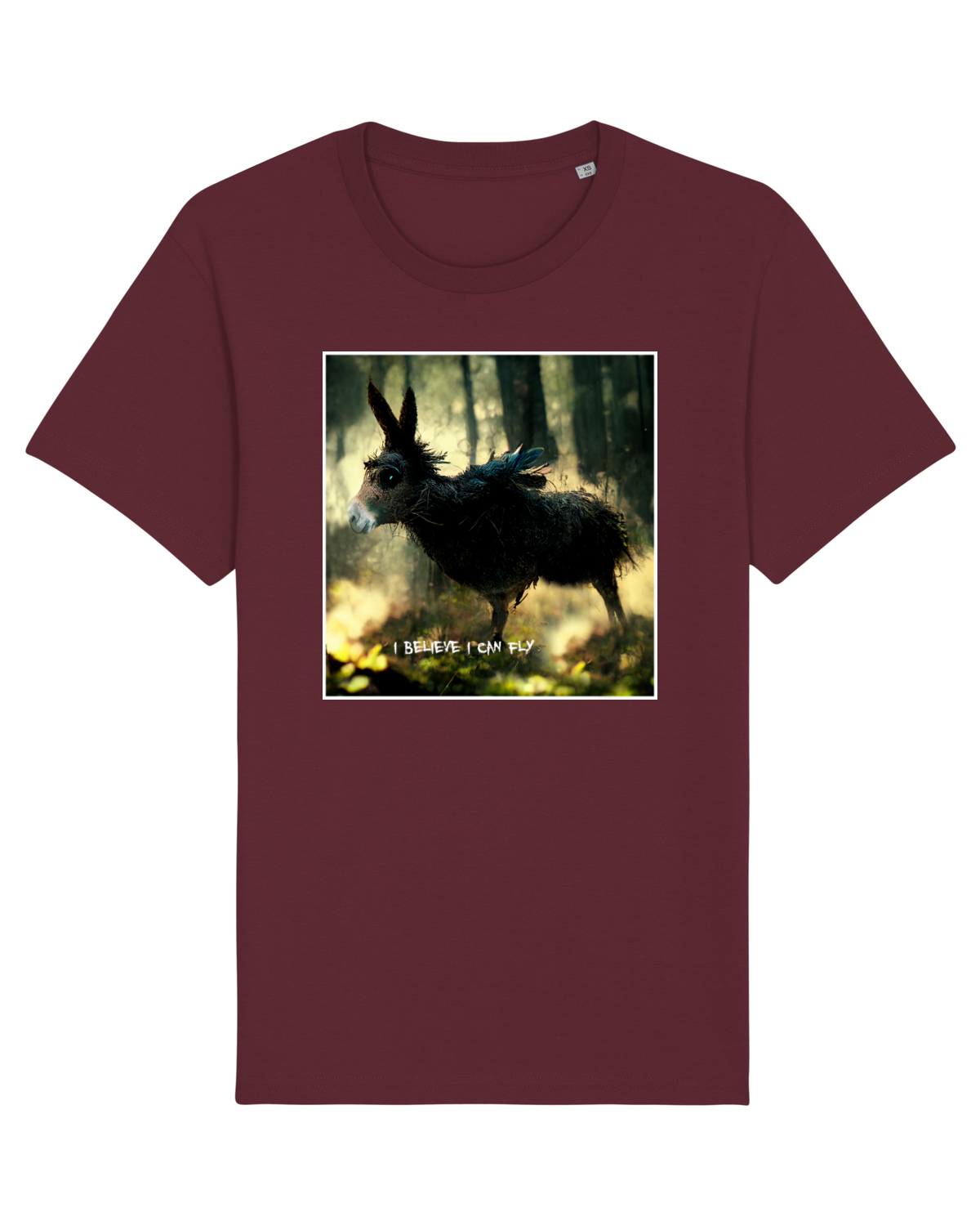 Tricou mânecă scurtă Unisex Rocker Burgundy