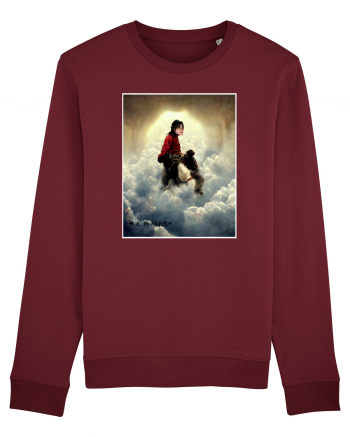 Michael Jackson in rai Burgundy