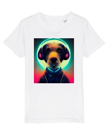cute dog dj White