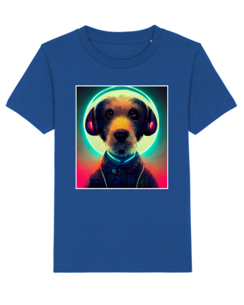cute dog dj Majorelle Blue