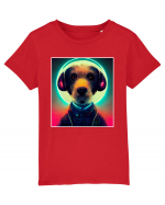 cute dog dj Tricou mânecă scurtă  Copii Mini Creator