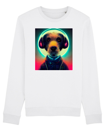 cute dog dj White