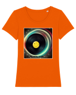 vinyl Tricou mânecă scurtă guler larg fitted Damă Expresser