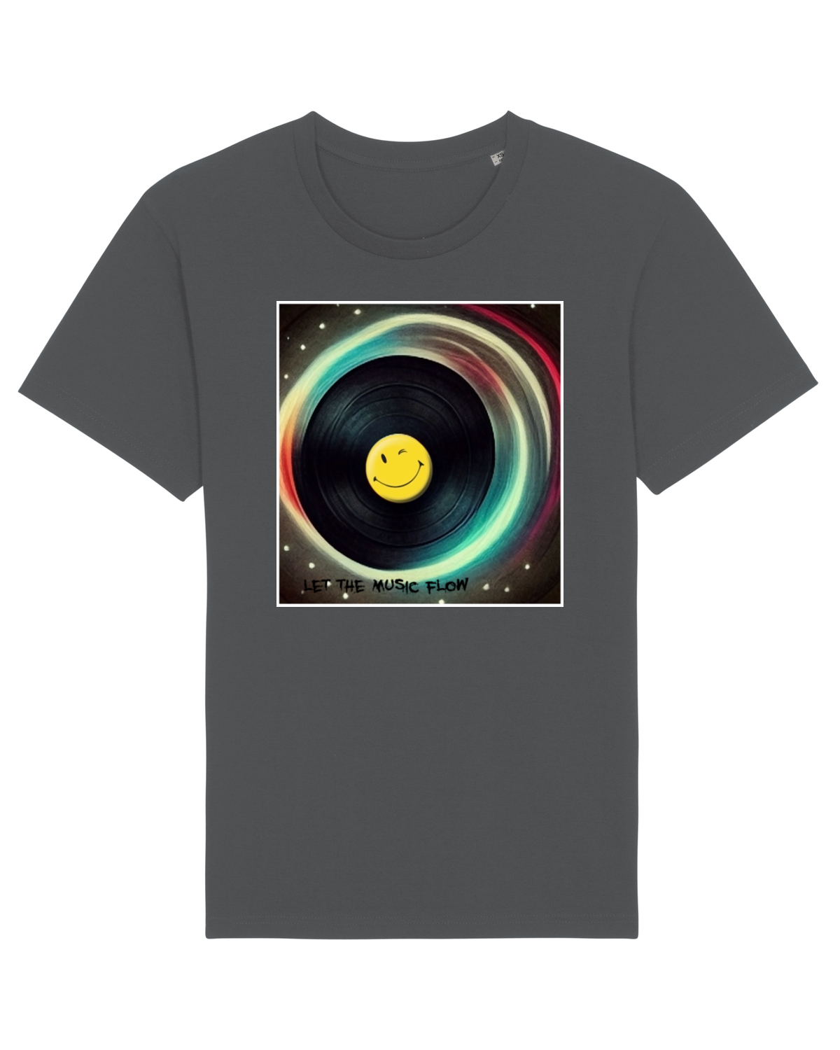 Tricou mânecă scurtă Unisex Rocker Anthracite