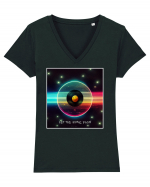 vinyl collector Tricou mânecă scurtă guler V Damă Evoker