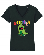 Godzilla Tricou mânecă scurtă guler V Damă Evoker