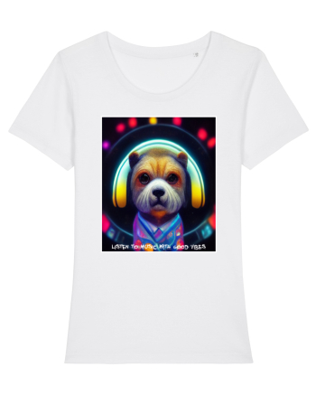 disco dog White