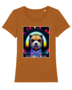 disco dog Tricou mânecă scurtă guler larg fitted Damă Expresser