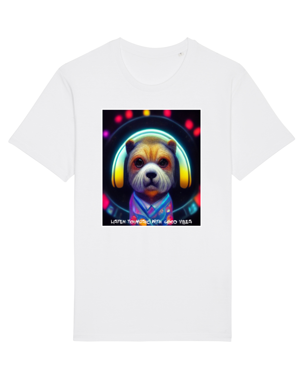 Tricou mânecă scurtă Unisex Rocker White