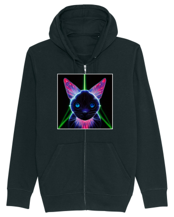 neon cat Black