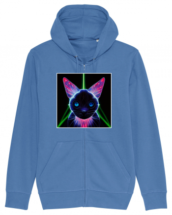 neon cat Bright Blue