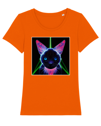 neon cat Bright Orange