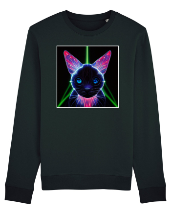 neon cat Black