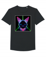 neon cat Tricou mânecă scurtă guler larg Bărbat Skater