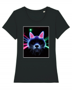 disco cat Tricou mânecă scurtă guler larg fitted Damă Expresser