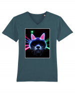 disco cat Tricou mânecă scurtă guler V Bărbat Presenter