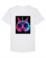 electro cat Tricou mânecă scurtă guler larg Bărbat Skater