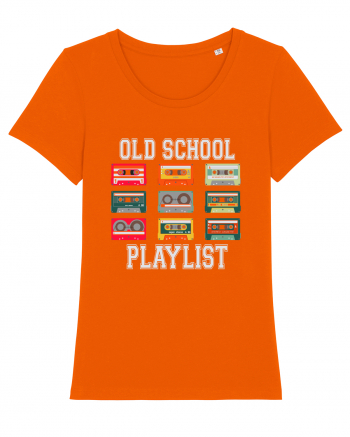 Cassette Tape Music Old School Playlist Bright Orange