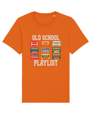 Cassette Tape Music Old School Playlist Bright Orange