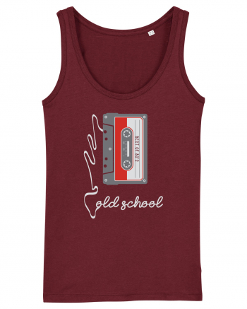 Cassette Tape Old School 80s Retro Burgundy