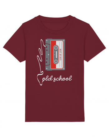 Cassette Tape Old School 80s Retro Burgundy