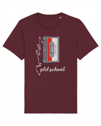 Cassette Tape Old School 80s Retro Burgundy