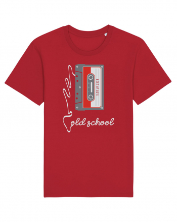 Cassette Tape Old School 80s Retro Red