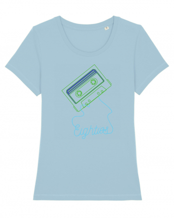 Eighties Cassette Tape 80s Retro Sky Blue