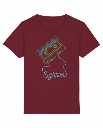 Eighties Cassette Tape 80s Retro Burgundy