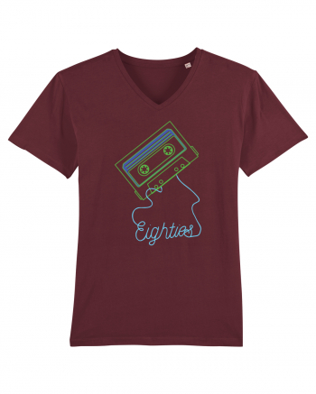 Eighties Cassette Tape 80s Retro Burgundy