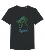 Eighties Cassette Tape 80s Retro Tricou mânecă scurtă guler larg Bărbat Skater