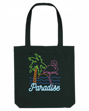 Flamingo Paradise Vintage 80s Black