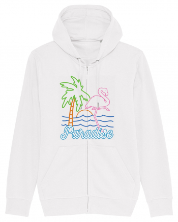 Flamingo Paradise Vintage 80s White