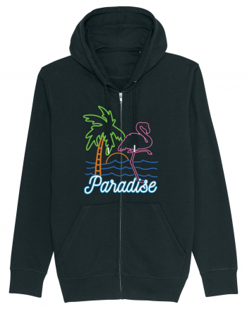 Flamingo Paradise Vintage 80s Black